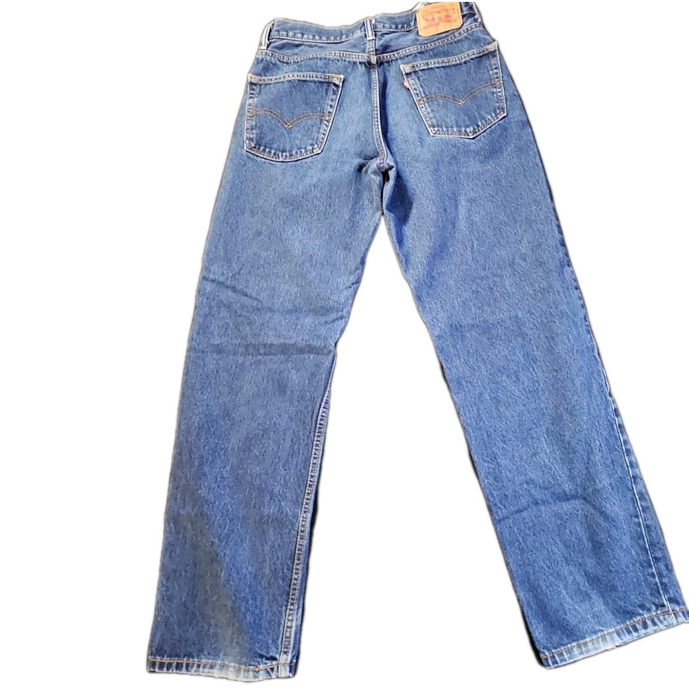 Levis Mens Straight Leg Jeans Blue Denim 32x32 505 Workwear 1-00900